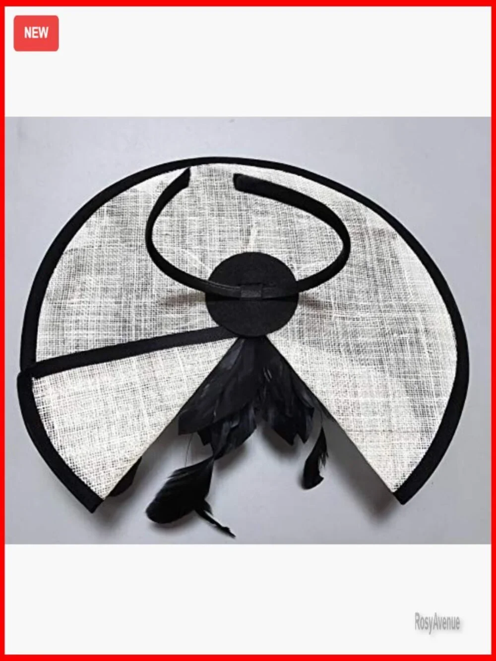 Vintage Floral Derby Fascinator Headpiece with Feathers and Headband Clips